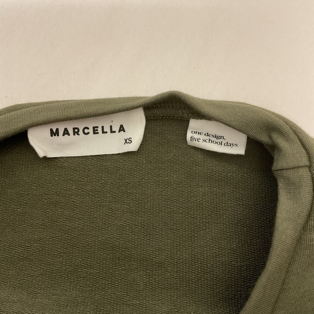 Green Marcella NYC Samantha Crewneck Asymmetric  Dress Size XS - Picture 7 of 8